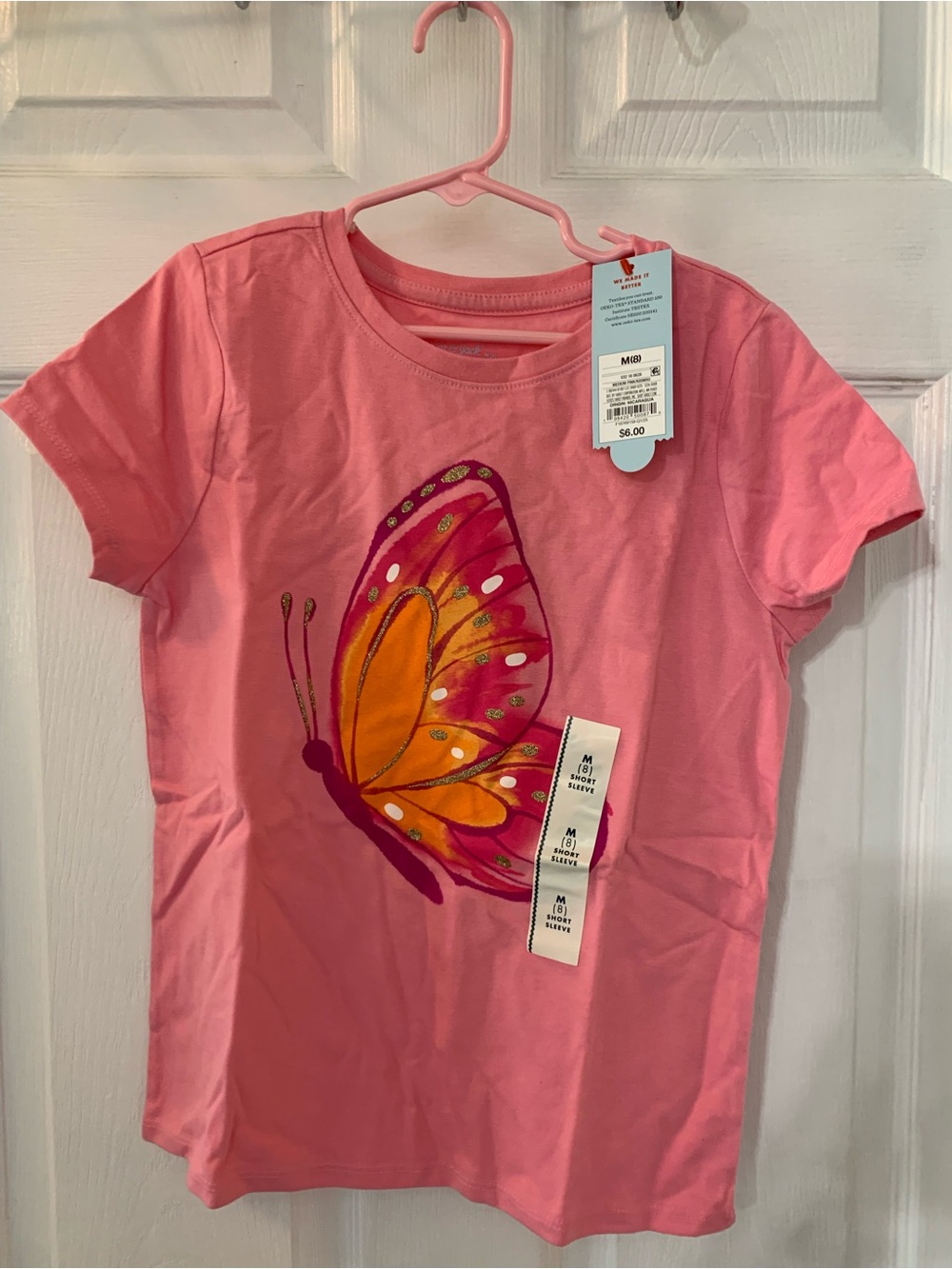 Cat & Jack NWT’s girl’s size medium (8) graphic tee